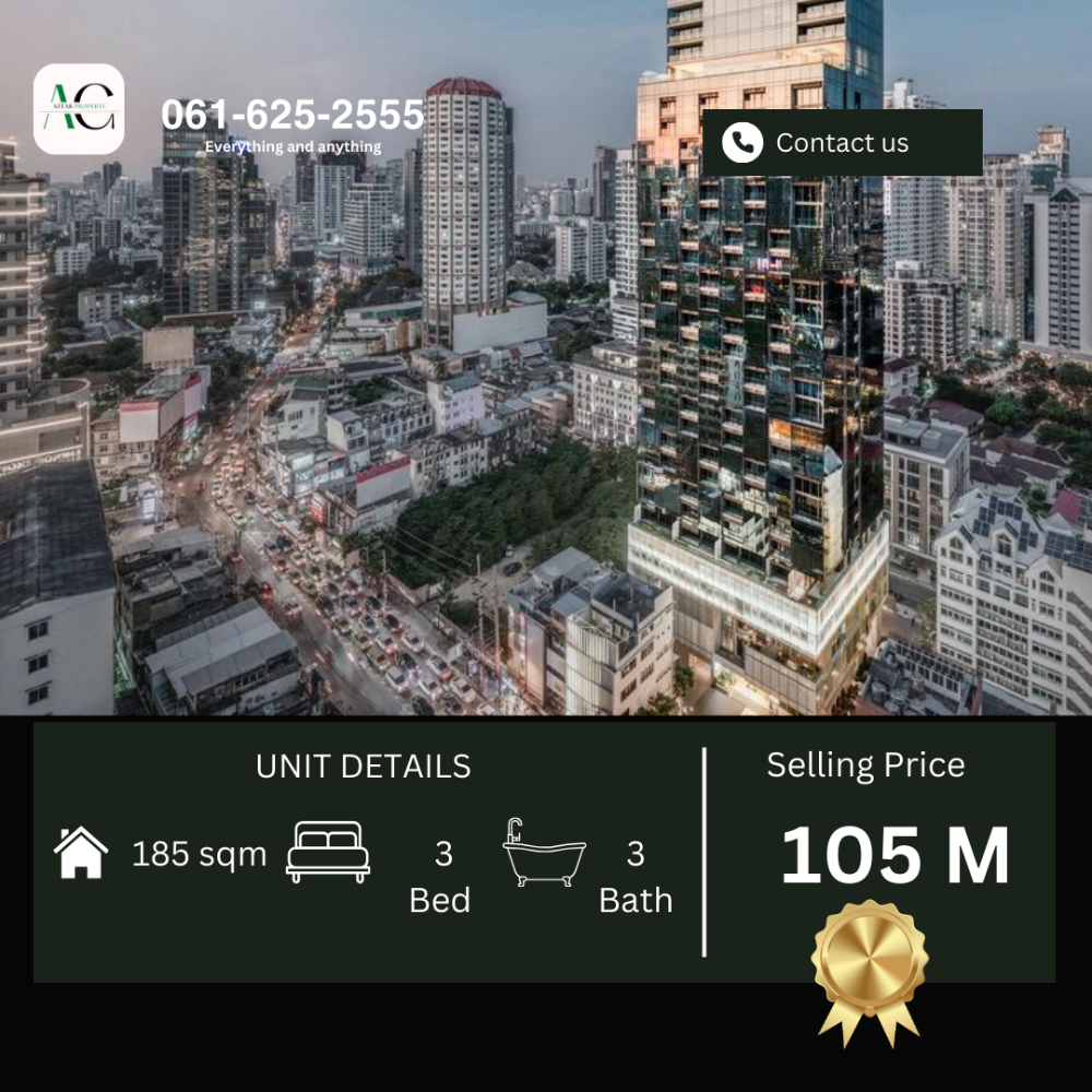 ขายคอนโดสุขุมวิท อโศก ทองหล่อ : *RARE Penthouse for sale real price not BAIT price* BEST VIEW The Strand | 3 bed penthouse | 0615679963 |