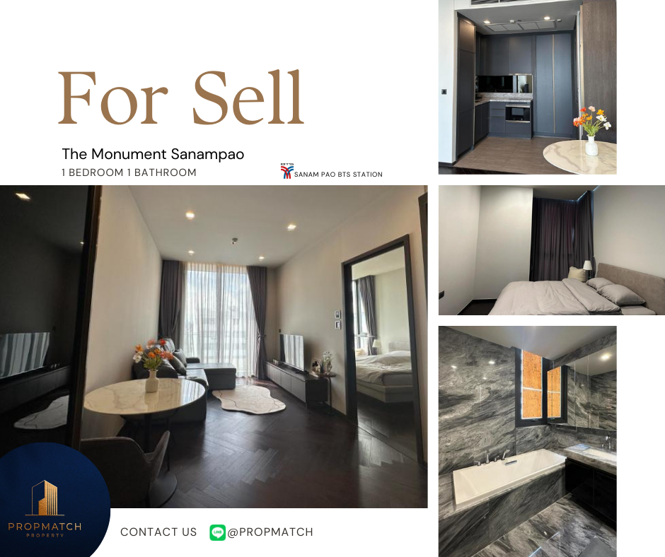 For SaleCondoAri,Anusaowaree : 🏙️ BEST DEAL FOR BUY | The Monument Sanampao 1 Bedroom 1 Bathroom 52.68 sqm. - 10.49 M฿ Tel.0909426442 K.Film