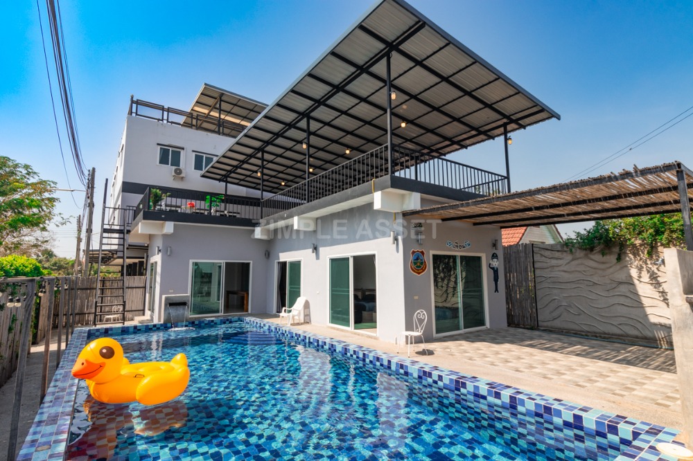 For RentCondoCha-am Phetchaburi : Line@zimple_asset The new resort-style waterfront accommodation with a swimming pool at Puek Tian Phetburi province, Just 2 km. away from the sea(Phet beach).