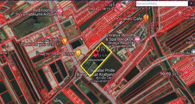 For SaleLandBangna, Bearing, Lasalle : Empty land for sale, prime location, only 4.3 kilometers from King Power. Next to Sriwaree Noi Road NO. 00-LA-62051