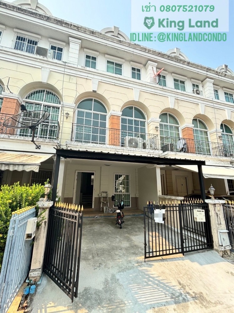 For RentTownhouseRamkhamhaeng, Hua Mak : #Townhouse for rent, 3 floors, 3 bedrooms, 3 bathrooms, Plus City Park Sansiri @ Rama 9, Hua Mak 23, New Krungthep Kreetha Road. Price 30,000 baht/month #near The Nine, ABAC