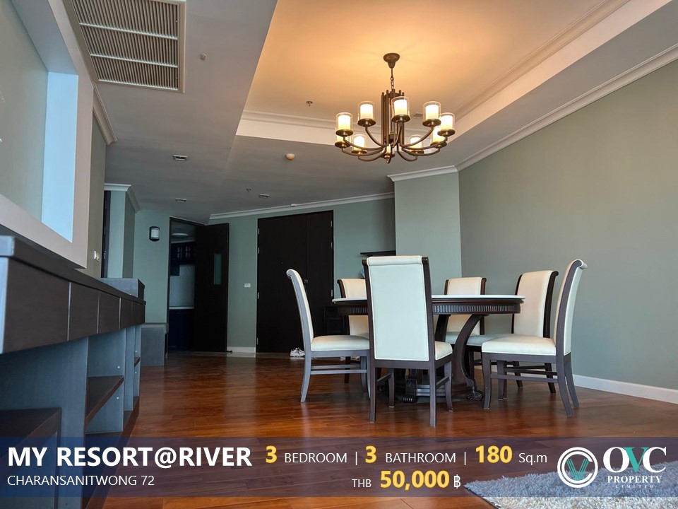 ให้เช่าคอนโดปิ่นเกล้า จรัญสนิทวงศ์ : Rent - My resort @ River