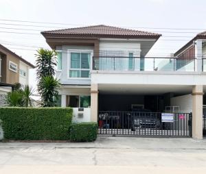 For SaleHouseNonthaburi, Bang Yai, Bangbuathong : 2-story twin house, detached house style, garden view, location Bang Kruai-Sai Noi. Decorated and ready to move in Near the Purple Line, Khlong Bang Phai Station 🔹 Chuanchom Park 3, only 3.29 million baht.