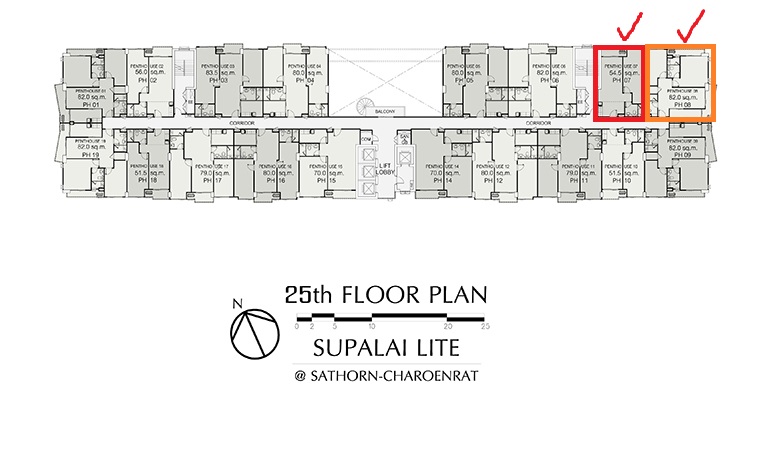 For SaleCondoSathorn, Narathiwat : 🔥Urgent sale, 2 rooms next to each other; 2 bedrooms + 1 bedroom 🔥 Supalai Lite Sathorn - Charoenrat, 2 rooms next to each other, can break the wall to combine the rooms (93+65sqm), 25th floor, corner room, good location, near BTS Surasak.