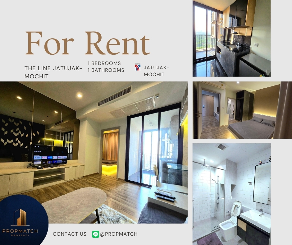 ให้เช่าคอนโดสะพานควาย จตุจักร : 🏙️ BEST DEAL FOR RENT | THE LINE Jatujak - Mochit 1 Bedroom 1 Bathroom 34 sqm. - ฿19,000/month Tel.0909426442 K.Film