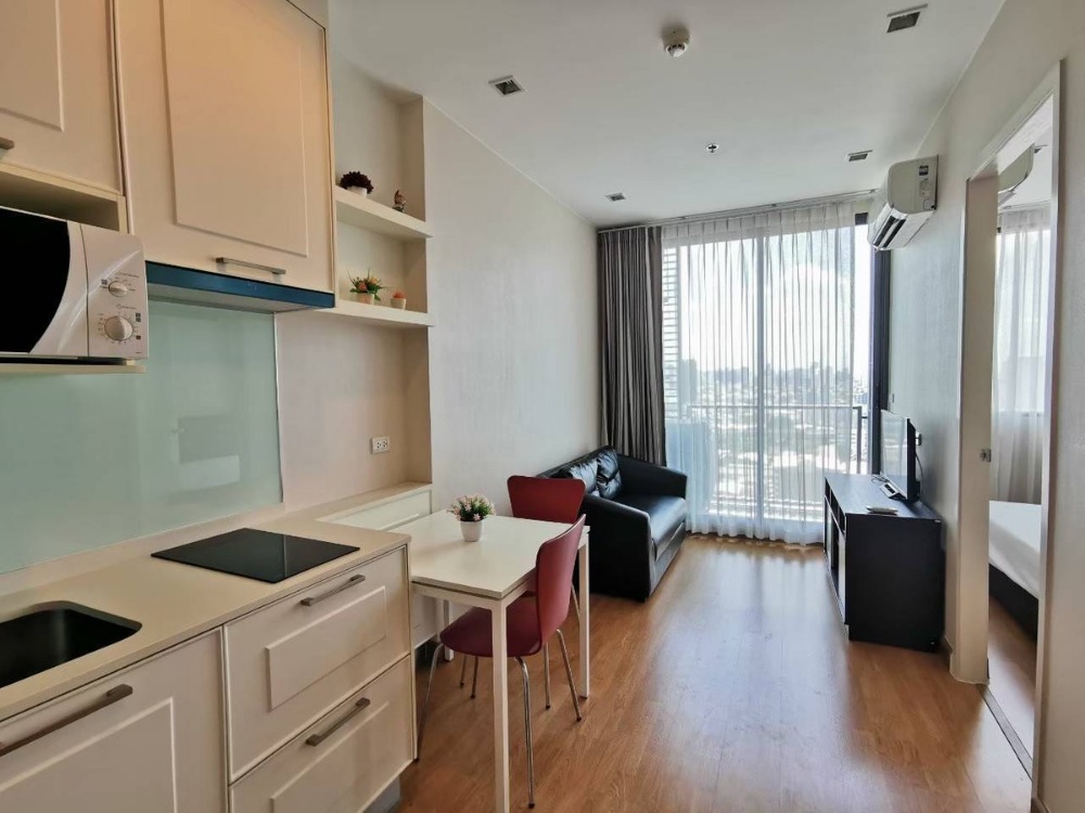 For RentCondoOnnut, Udomsuk : For rent Q House S79, a luxury condo in On Nut area, size 31 sq m. Condo in the city, convenient location, convenient transportation, near BTS and expressway 🚇🚗 Beautiful room, ready to move in, fully furnished!