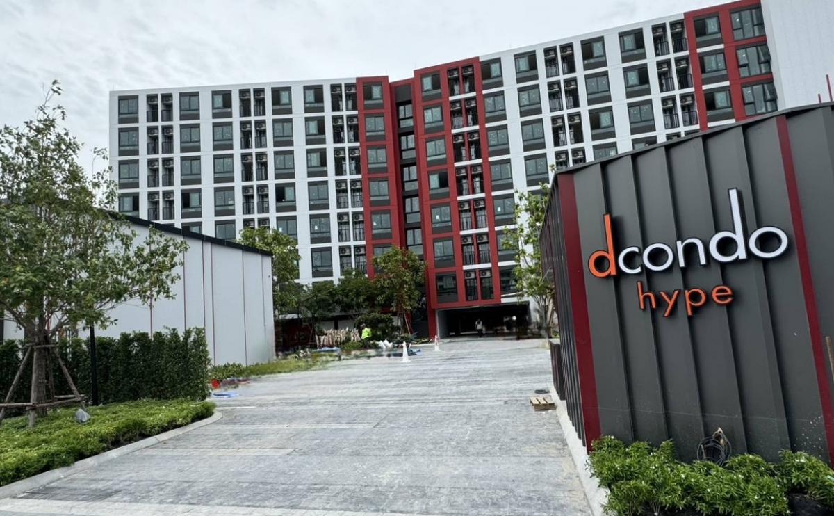 Sale DownCondoPathum Thani,Rangsit, Thammasat : Selling down payment D Condo Hype Rangsit, large room 26.25, view at the cheapest price 1.779 million, the best value in the project