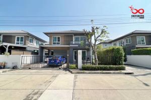 For SaleHouseMin Buri, Romklao : 2-story detached house for sale, 59.3 square meters, Manthana Srinakarin-Romklao. Kheha Romklao Road