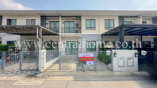 For SaleTownhouseNonthaburi, Bang Yai, Bangbuathong : Townhouse, Modi Villa Village, Chaiyapruek, new house, good condition.