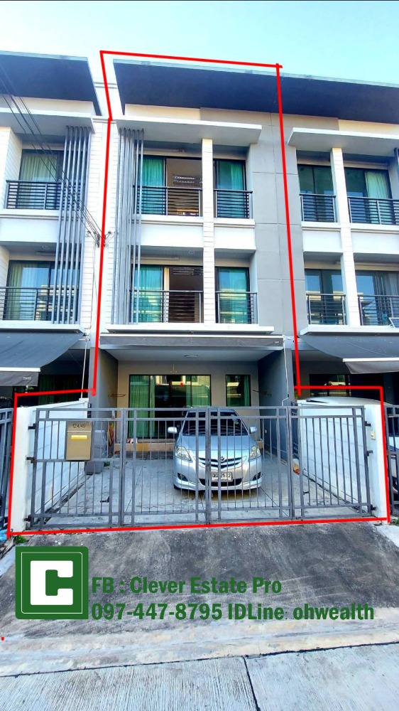 For SaleTownhouseRathburana, Suksawat : Townhome for sale, Baan Klang Muang Rama 2 - Phutthabucha, special promotion for Songkran festival, 3,199,000 baht.