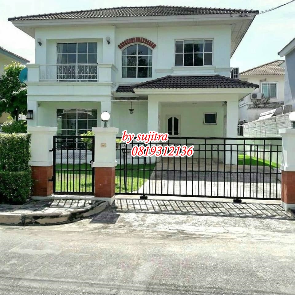 For RentHousePattanakan, Srinakarin : For rent: 2-storey detached house, 67 sq m., located at Manthana On Nut-Wongwaen, Sukhaphiban 2 Road.