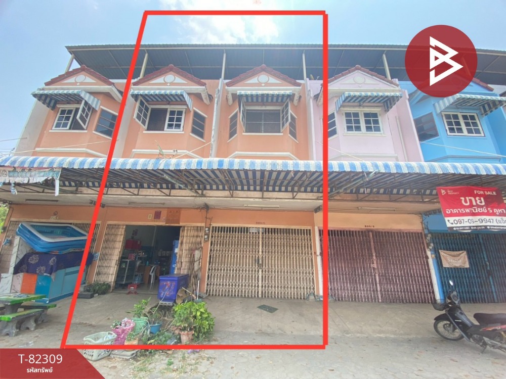 For SaleShophouseRatchaburi : Commercial building for sale, 2 units, area 60 square meters, Ban Pong, Ratchaburi.