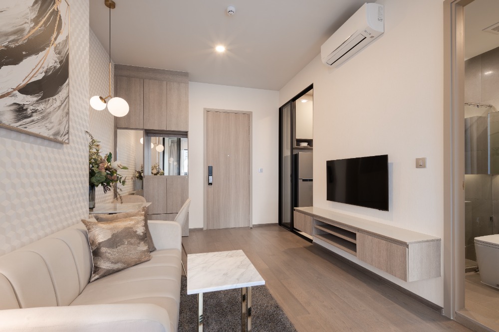 For RentCondoRatchathewi,Phayathai : Condo for rent, Park Origin Phayathai, 1 Bedroom Plus, 33 sq m., near BTS Phaya Thai, only 300 meters, new room, high ceilings, beautifully decorated, fully furnished, free WI-FI.