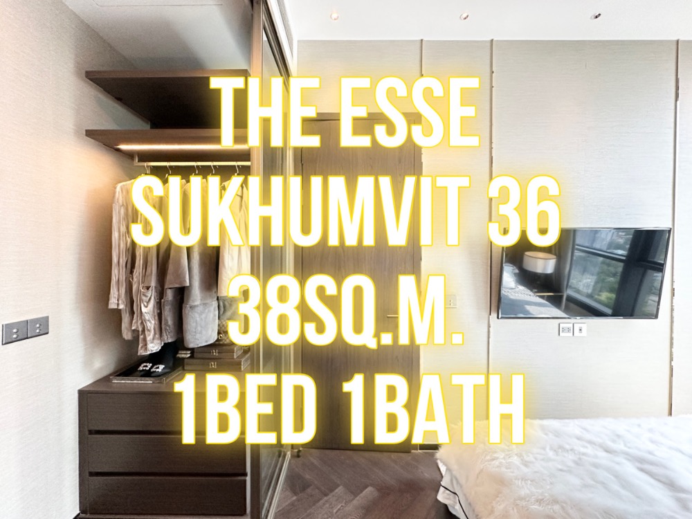 For SaleCondoSukhumvit, Asoke, Thonglor : Esse Sukhumvit36 ​​38sq.m. 1 bed1bath next to Thonglor BTS 092-545-6151 (Tim)