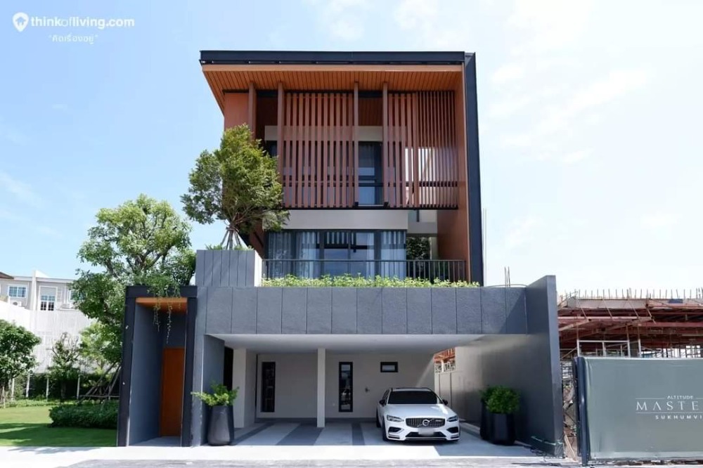 For SaleHouseBangna, Bearing, Lasalle : LL301 3-story detached house for sale, Altitude Mastery Sukhumvit project with swimming pool #near BTS Udomsuk