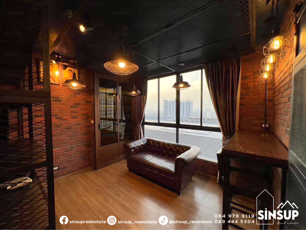 For RentCondoBang Sue, Wong Sawang, Tao Pun : ⭐️ For rent 𝐓𝐡𝐞 𝐓𝐫𝐞𝐞 𝐈𝐧𝐭𝐞𝐫𝐜𝐡𝐚𝐧𝐠𝐞, good view, beautifully decorated, Loft style