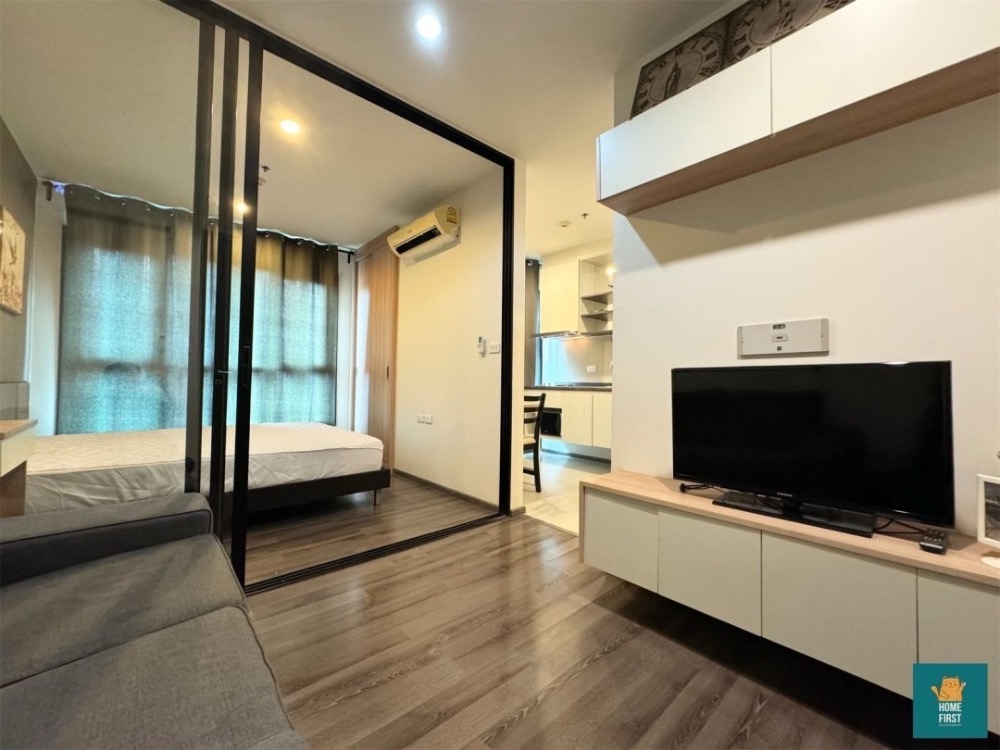 For RentCondoOnnut, Udomsuk : For rent: The Base Park West, 26 sq m., beautiful room, fully furnished, has washing machine, 11,500 baht.