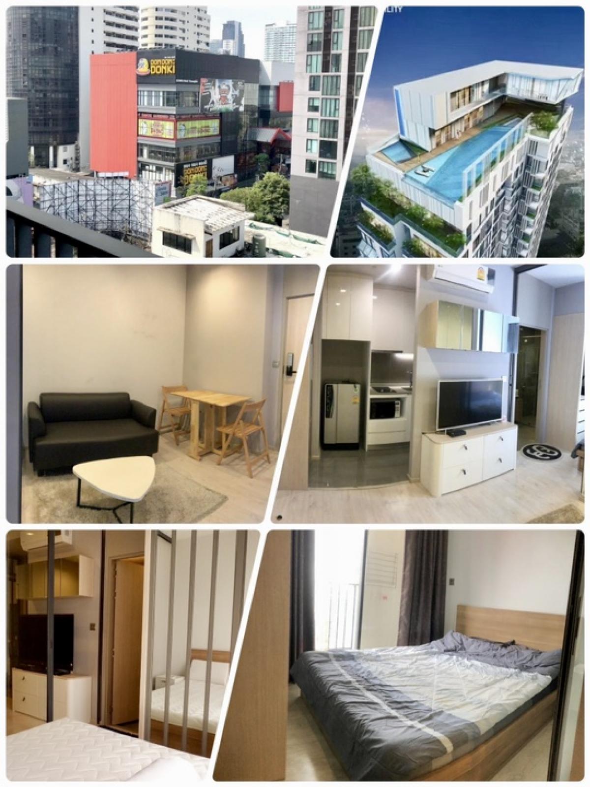 For RentCondoSukhumvit, Asoke, Thonglor : 🟡Available 05 October 🟡M-Thonglor🚇Bts Thonglor 30 SQM. Floor 8 ❌Non-Pet Friendly Only this room