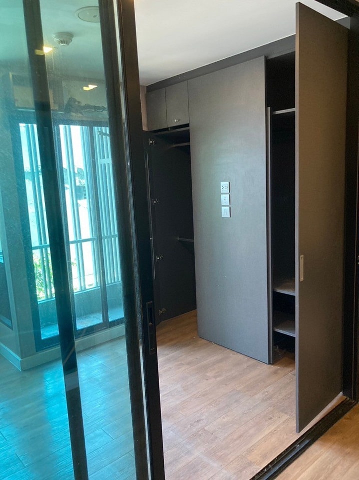 For SaleCondoNawamin, Ramindra : S-EXTA102  Esta Bliss Ramintra, Building B, 3rd floor, building view, 22.99 sq m, 1 bedroom, 1 bathroom, 1.25 million. 064-959-8900