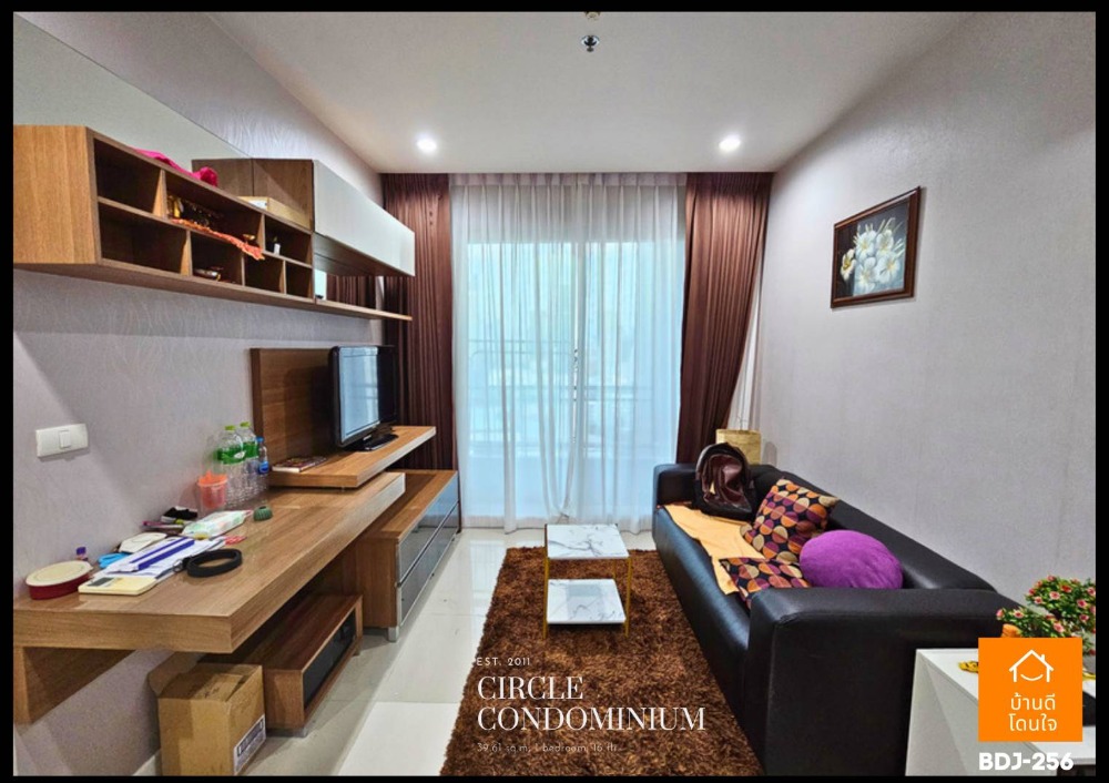 For SaleCondoRama9, Petchburi, RCA : Special discount, lower than appraised price, Circle Condominium Phetchaburi (39.61 sq m.), near MRT Phetchaburi, only 800 m.