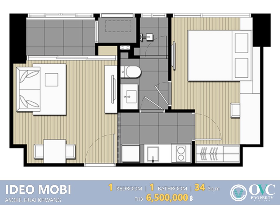 ขายคอนโดพระราม 9 เพชรบุรีตัดใหม่ RCA : Sale @Ideo Mobi Asoke (MRT เพชรบุรี/ BTS อโศก)