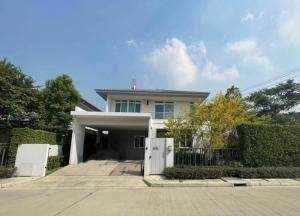 For SaleHouseNonthaburi, Bang Yai, Bangbuathong : Single detached house for sale, corner unit, Manthana Project. Ratchaphruek-Nakhon In Bang Kruai-Sai Noi Road, Bang Yai, Nonthaburi.