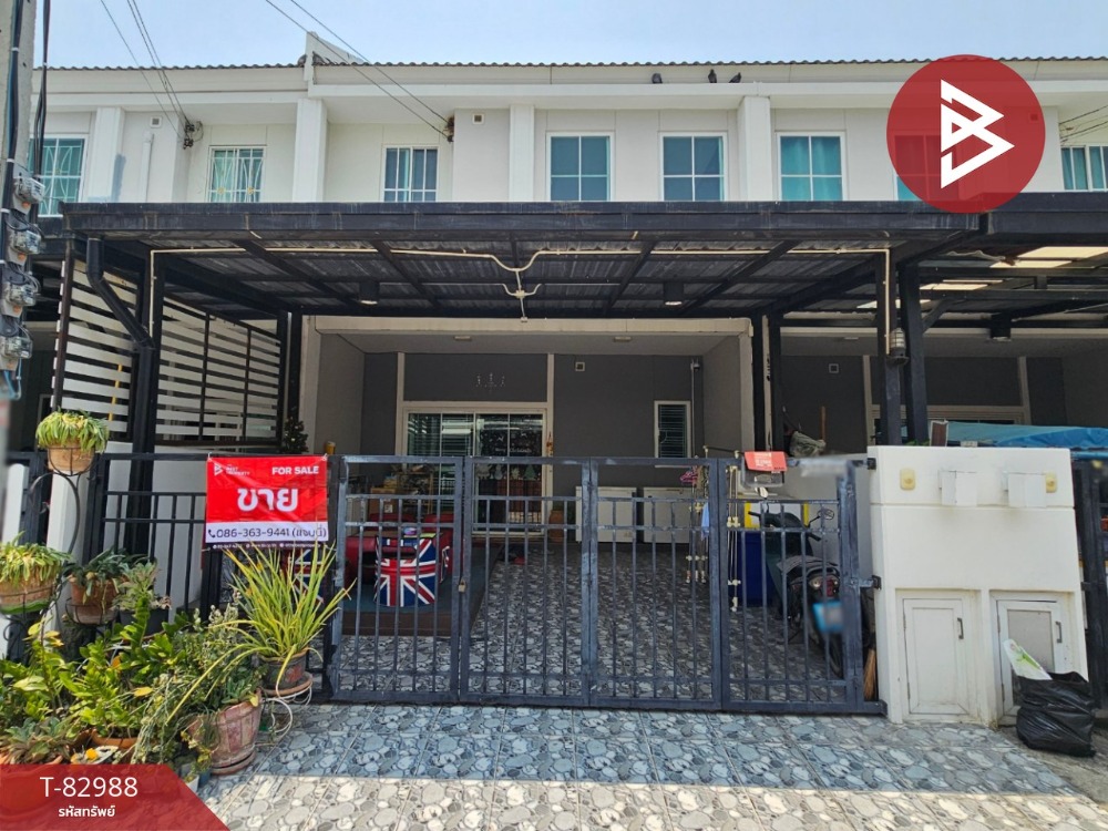 For SaleTownhouseSamut Prakan,Samrong : Townhome for sale, The Connect Village 52, Bangna-Suvarnabhumi, Samut Prakan, ready to move in.