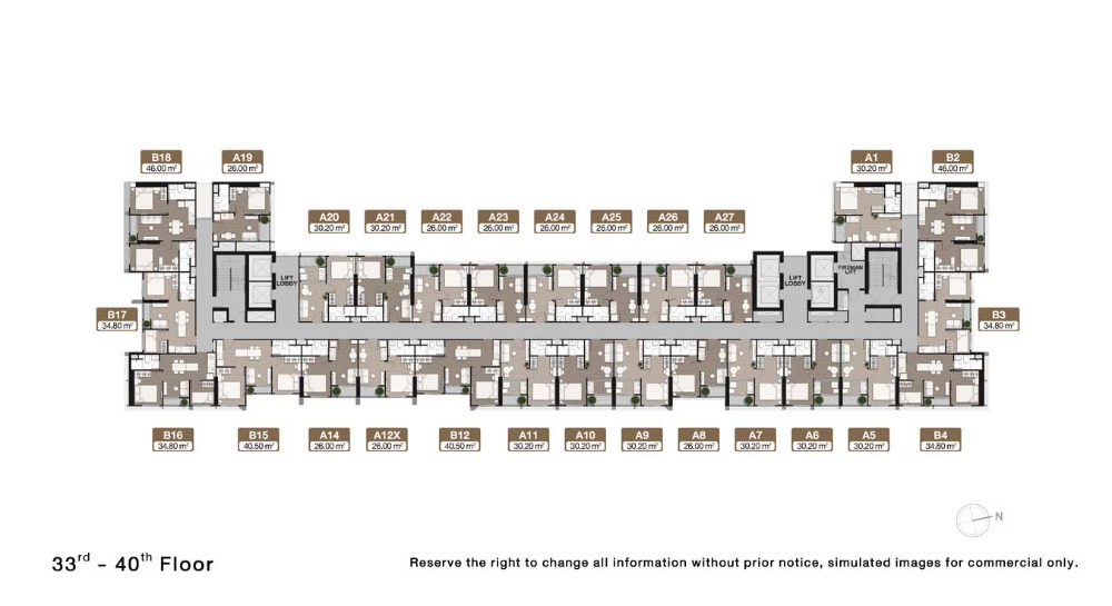 Sale DownCondoRama9, Petchburi, RCA : Urgent down payment sale (Owner selling) Noble Nue District R9 - 2 Bedroom 40.5 Sqm.