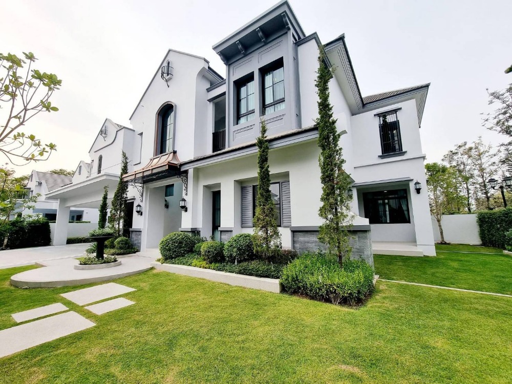 For SaleHousePattanakan, Srinakarin : Nantawan Rama 9 - New Krungthepkreetha (นันทวัน พระราม 9 - กรุงเทพกรีฑาตัดใหม่) | 2-Storey Detached House, 141 sq.wah. | 5 bedrooms, 4 parking spaces | Near The Nine Rama 9 14 min, The Paseo Town Ramkhamhaeng 16 min.