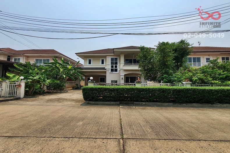 For SaleHousePathum Thani,Rangsit, Thammasat : 2-story detached house for sale, Metharom Village, Rangsit Khlong 4, next to Rangsit-Nakhon Nayok Road.