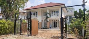 For RentHousePathum Thani,Rangsit, Thammasat : 2-story detached house for rent, Saransiri Village, Liap Khlong Song Road, Khlong Luang, Pathum Thani.