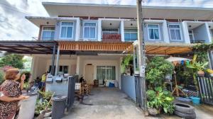 For SaleHouseMin Buri, Romklao : 2-story townhouse for sale, Na Rathorn Village, Suwinthawong 23 (new phase)(N.821)