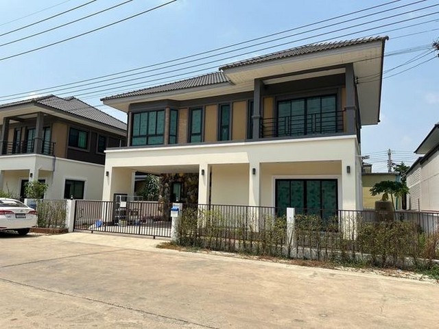 For RentHousePathum Thani,Rangsit, Thammasat : Code C6282, 2-story detached house for rent, Phiphapon Grand 5 Village, Khlong Ha, Khlong Luang, Pathum Thani.