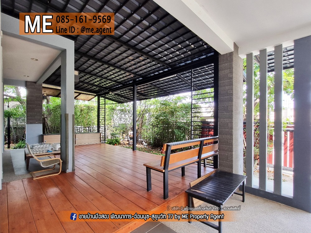 For SaleHousePattanakan, Srinakarin : For Sale 💥Single House The Palm Pattanakarn 38 The Best Safe Zone On Nut - Sukhumvit. Call 085-161-9569 (BI19-85)