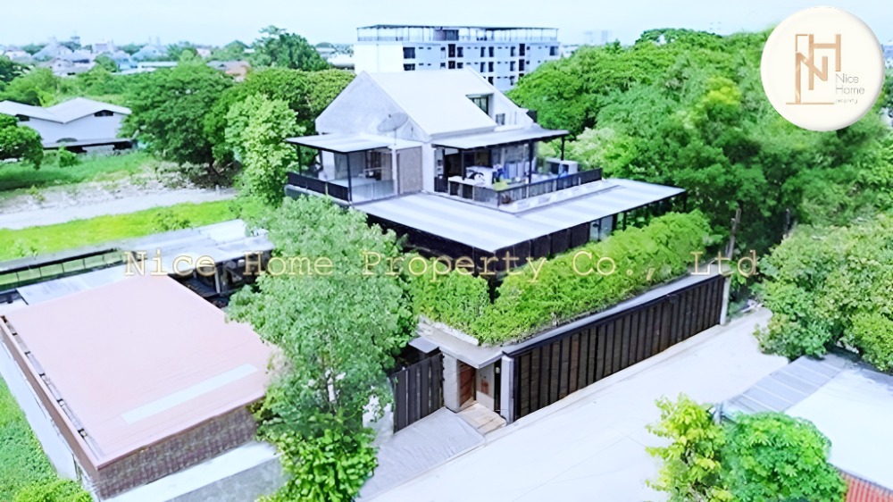 For SaleHome OfficeSeri Thai, Ramkhamhaeng Nida : For sale: 3-storey home office, Ramkhamhaeng 118, beautifully decorated, community area, near the motorway