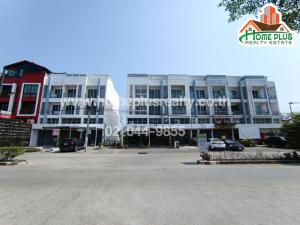 For SaleShophouseNonthaburi, Bang Yai, Bangbuathong : 3-storey commercial building, The Villa Bang Bua Thong project, near Central Plaza Westgate. (Sold with tenant)