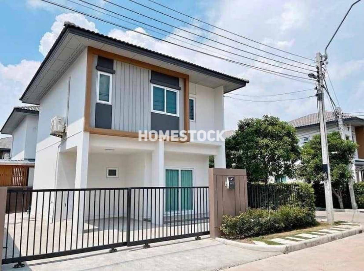 For RentHouseNawamin, Ramindra : 25,000.- Single house for rent, with furniture, Sense Village, Sai Mai 56, near Khu Khot Avenue Station, many markets, food area