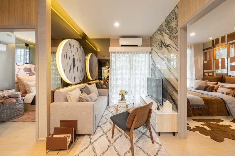 Sale DownCondoVipawadee, Don Mueang, Lak Si : Selling down payment cheaper than in front of Nue Connex Condo project, Don Mueang, Low Rise condo group, next to the main road, close to Don Mueang Airport and 2 electric train lines.