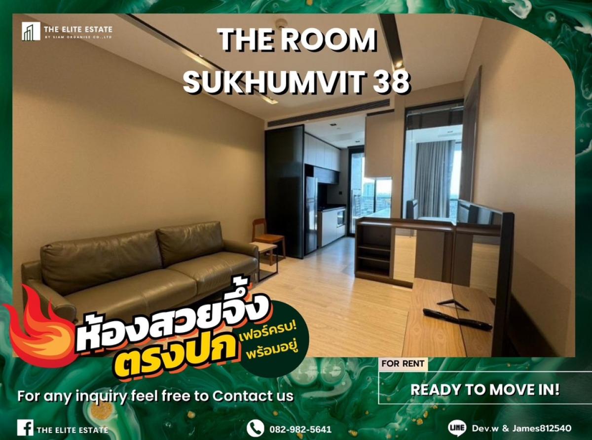 For RentCondoSukhumvit, Asoke, Thonglor : 🐲🎇Nice room for rent 🐲🎇
 The Room Sukhumvit 38