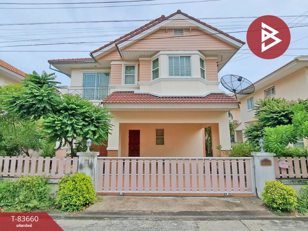 For SaleHousePattaya, Bangsaen, Chonburi : Single house for sale Maneerin Bangsaen Village, Chonburi, ready to move in.