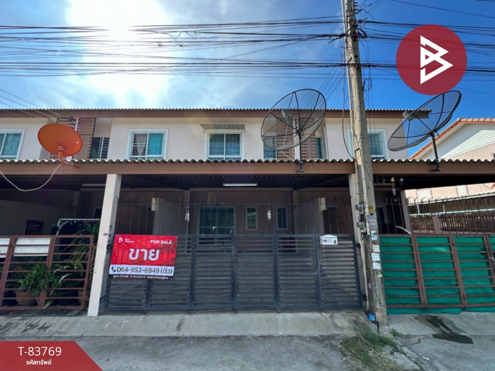 For SaleTownhousePattaya, Bangsaen, Chonburi : Townhouse for sale Sripoonsuk Village, Ang Sila, Chonburi, near the Ang Sila sea.