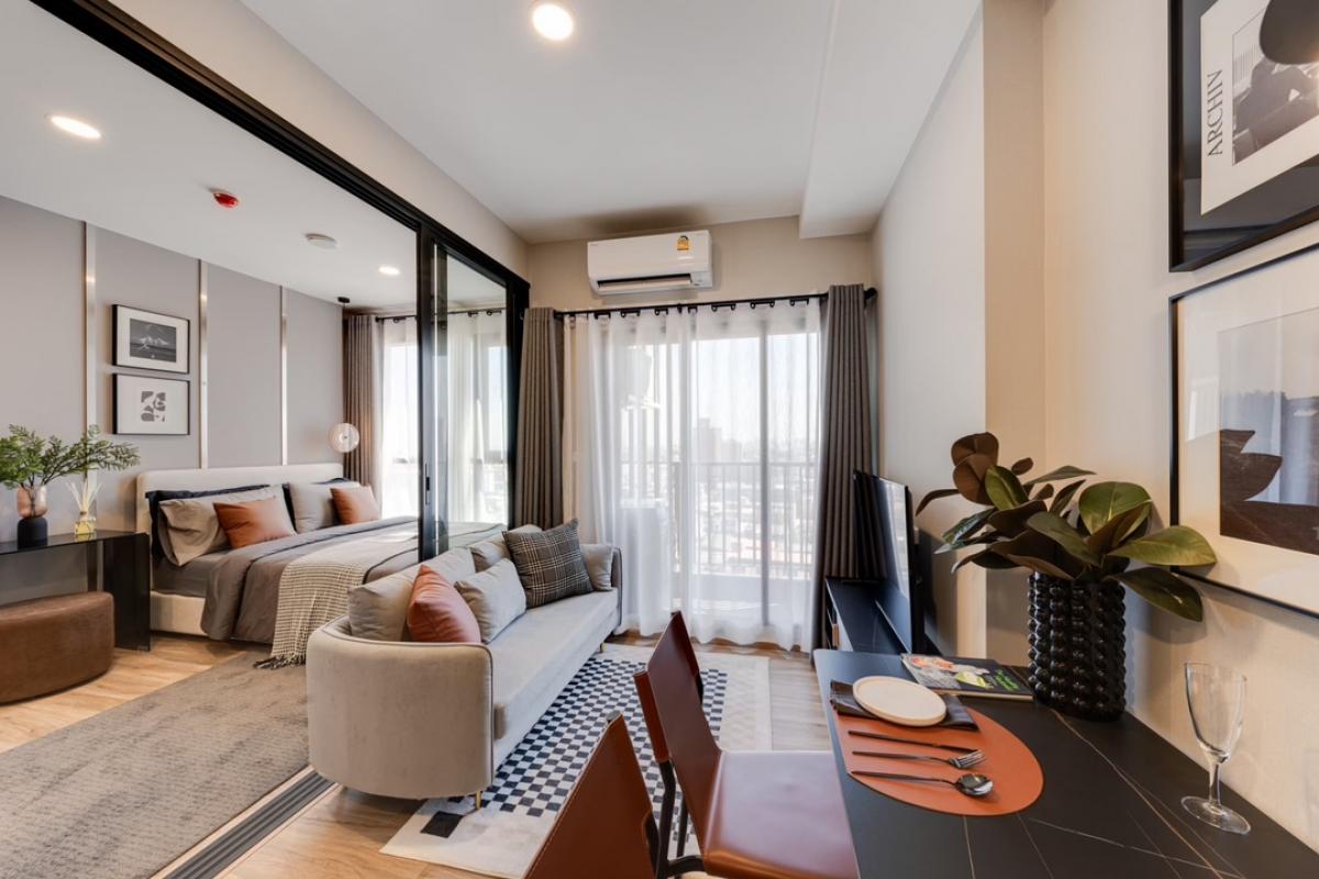 For SaleCondoRatchadapisek, Huaikwang, Suttisan : Selling down payment, 1 bedroom, size 26 sq m., special price! 2.99 million baht, new condo The stage Ratchada-Huai Khwang (near MRT Huai Khwang 250 meters) Ready To Move IN*