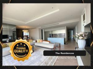 For RentCondoWongwianyai, Charoennakor : The Residences At Mandarin Oriental Bangkok, luxury condo along the Chao Phraya River, next to ICONSIAM, unit ready to rent, 3 bedrooms, 222 sq m.