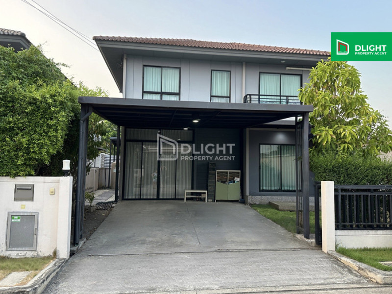 For SaleHousePathum Thani,Rangsit, Thammasat : Single house, Pef Rangsit, 56.8 sq w, 3 bedrooms, 3 bathrooms, price 5.59 million baht, decorated and ready to move in.