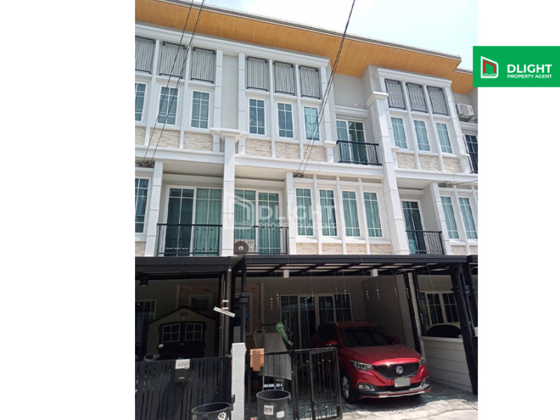 For SaleTownhouseChaengwatana, Muangthong : 3-story townhome, Golden City Muang Thong Chaengwattana Village, 20.4 sq m, 5 bedrooms, 4 bathrooms, price 5.6 million baht.