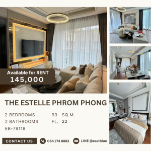 For RentCondoSukhumvit, Asoke, Thonglor : The Estelle Phrom Phong for rent 064-274-8883