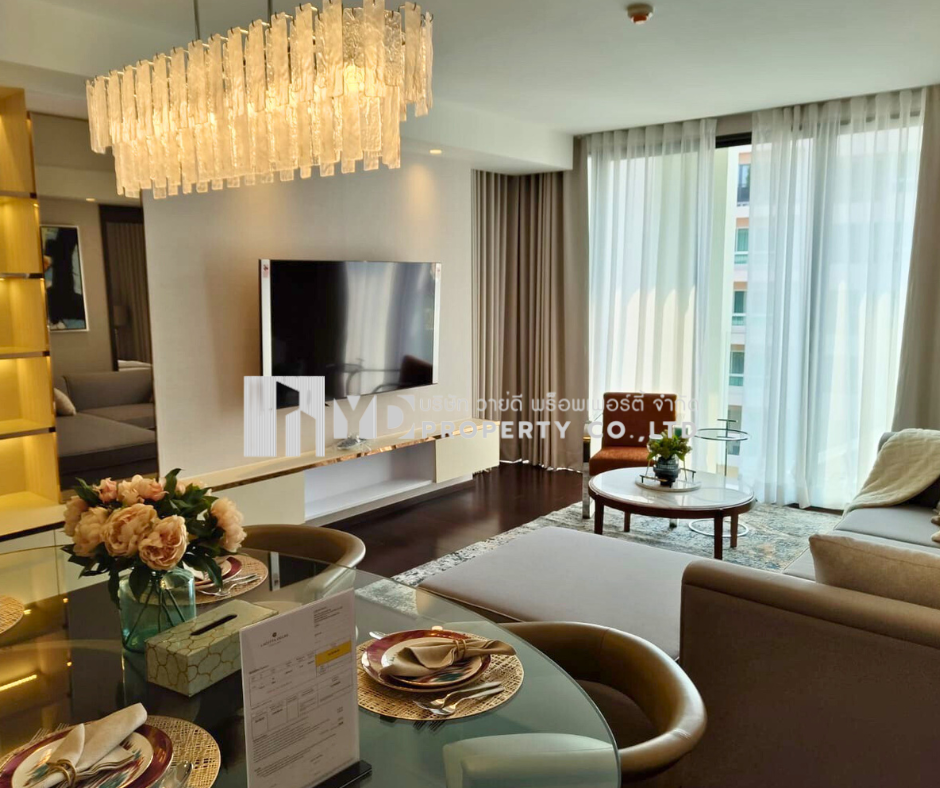 For RentCondoSukhumvit, Asoke, Thonglor : Best Price for RENT : LA CITTA DELRE Thonglor 16 I 2 BED 3 BATH 123 sqm. - 120,000 thb. [ Modern Luxury Decor/ Ready to move in]