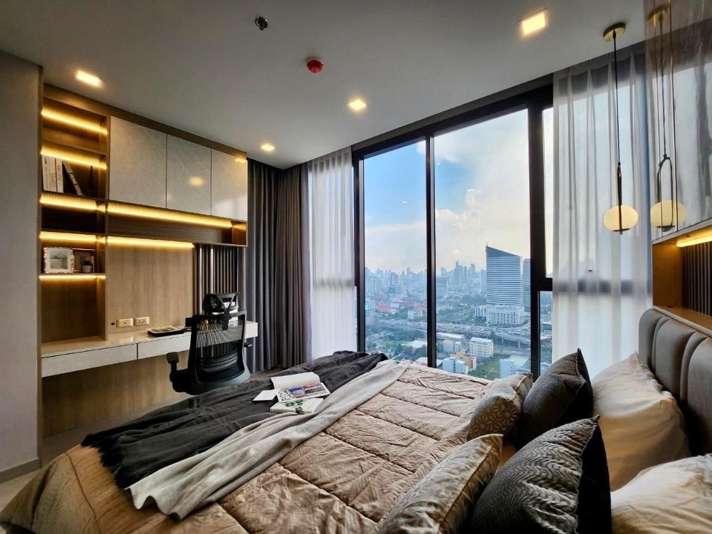 For RentCondoRama9, Petchburi, RCA : For rent: One Nine Five Asoke - Rama 9, 28th floor, size 58 sq m., beautiful and luxurious room🌈✨