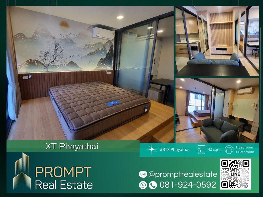 ให้เช่าคอนโดราชเทวี พญาไท : PROMPT Rent XT Phayathai 42 sqm  Near BTS Phayathai