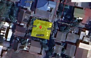 For SaleLandRama9, Petchburi, RCA : Land for sale next to the road on 3 sides, Rama 9 Soi 13.